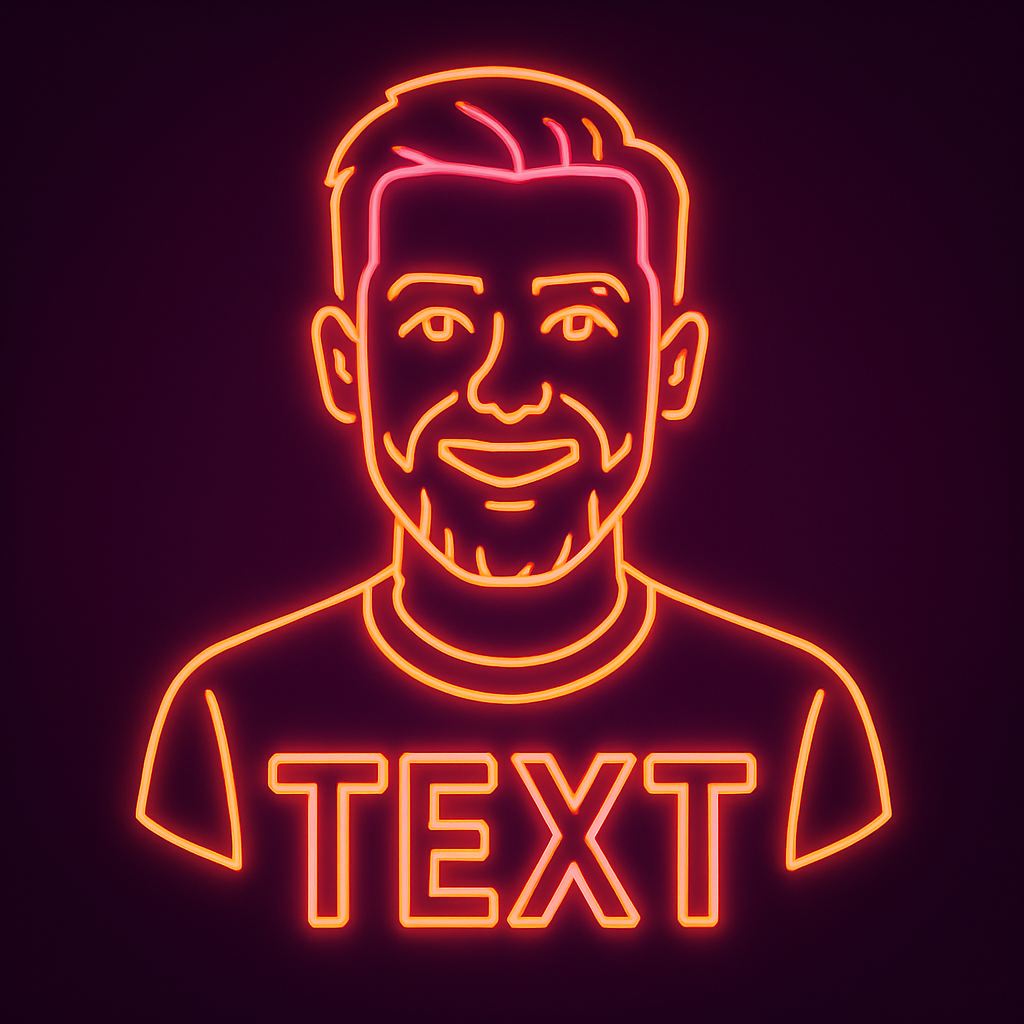 Neon logo example