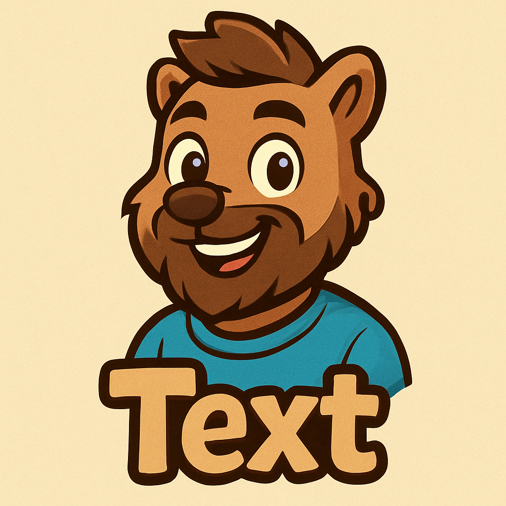 Cartoon animal logo example