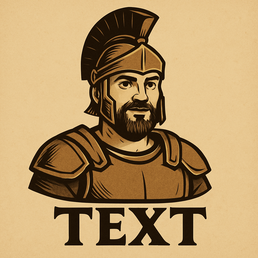 Knight/Spartan logo example