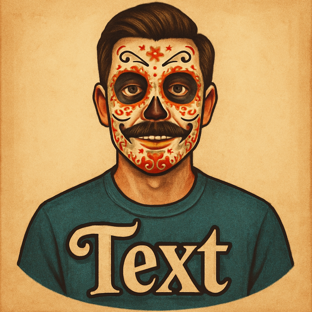 Dia de Muertos logo example