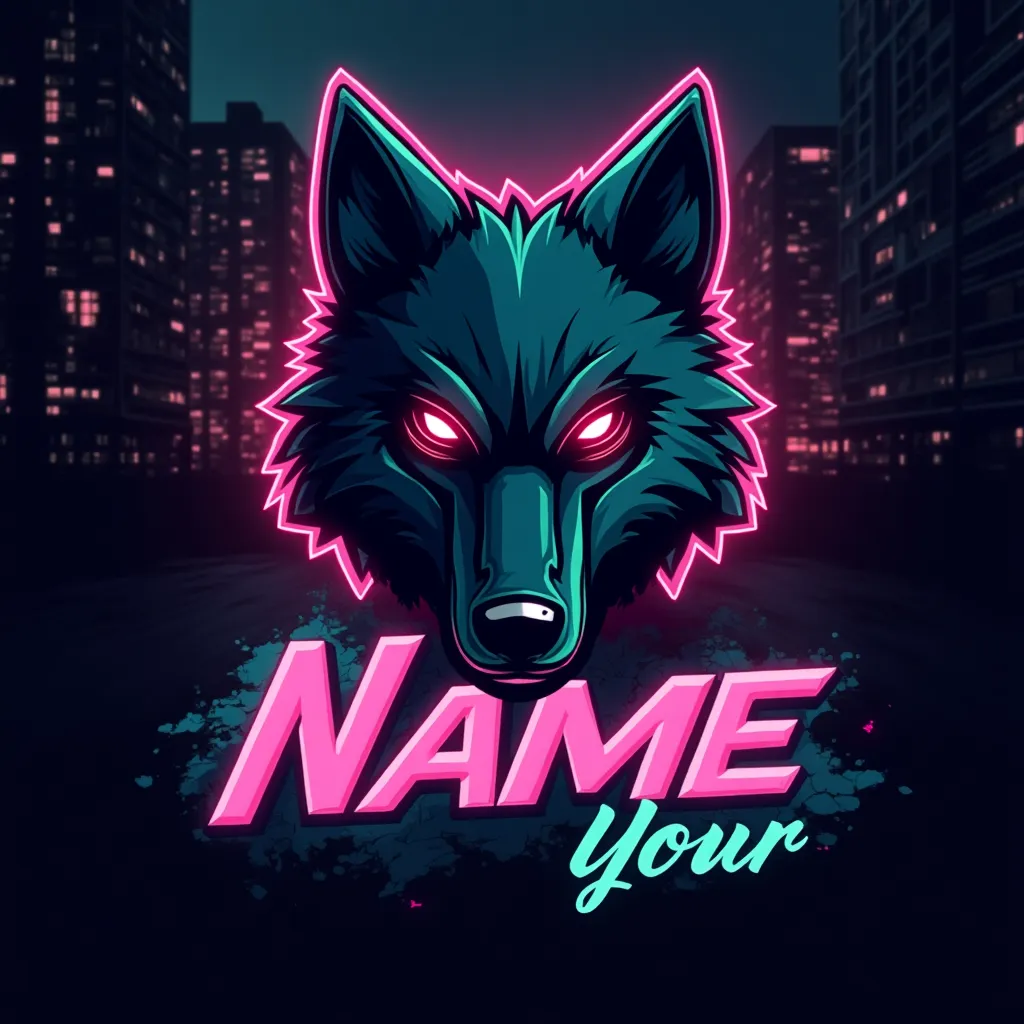 Cyberpunk 2077 gaming logo example