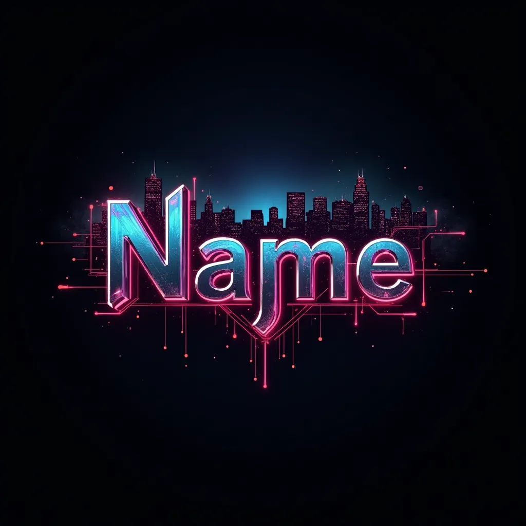 Cyberpunk 2077 gaming logo example