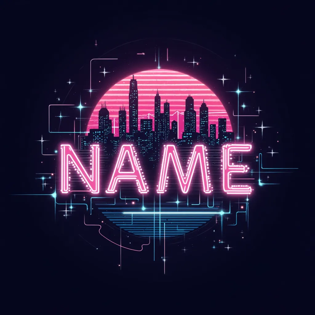 Cyberpunk 2077 gaming logo example