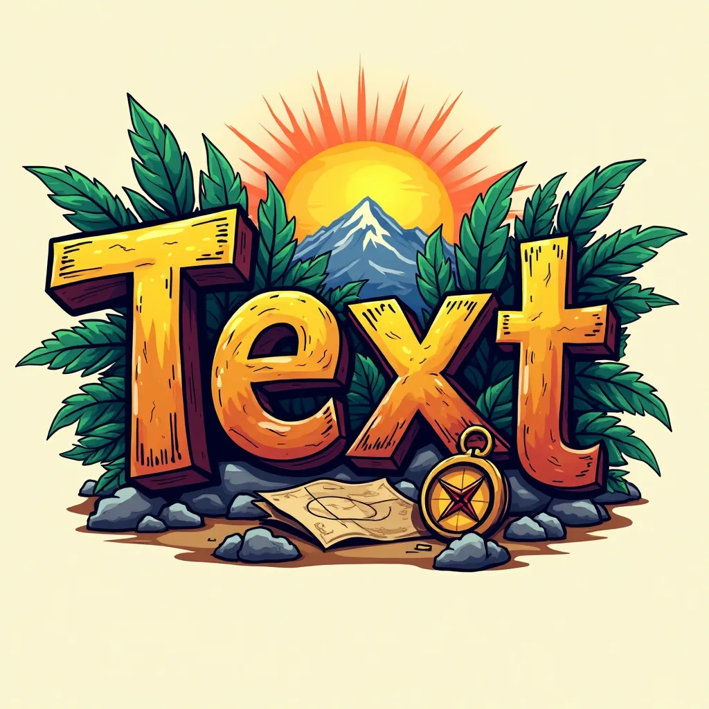 Action Adventure gaming logo example