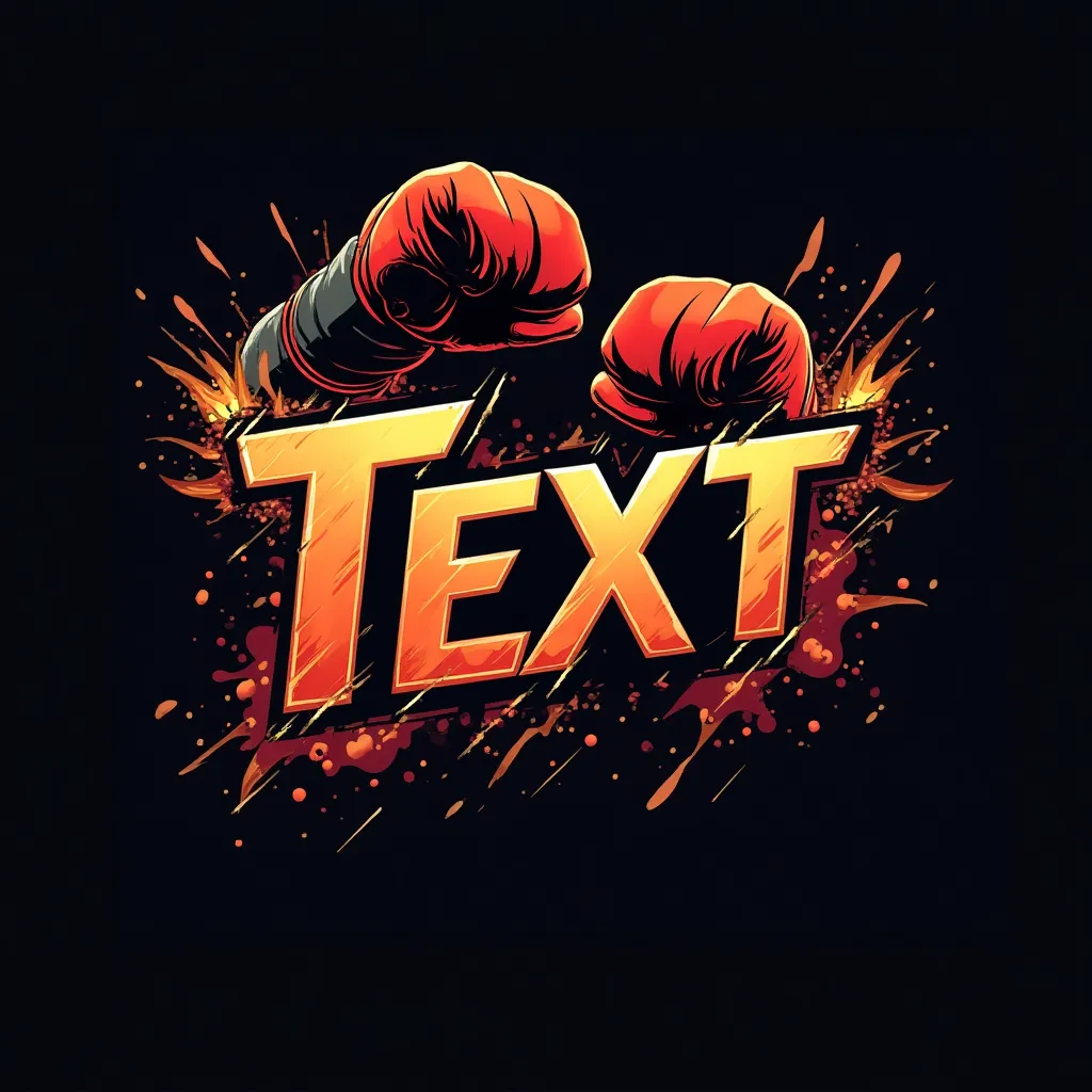 Fighting gaming logo example