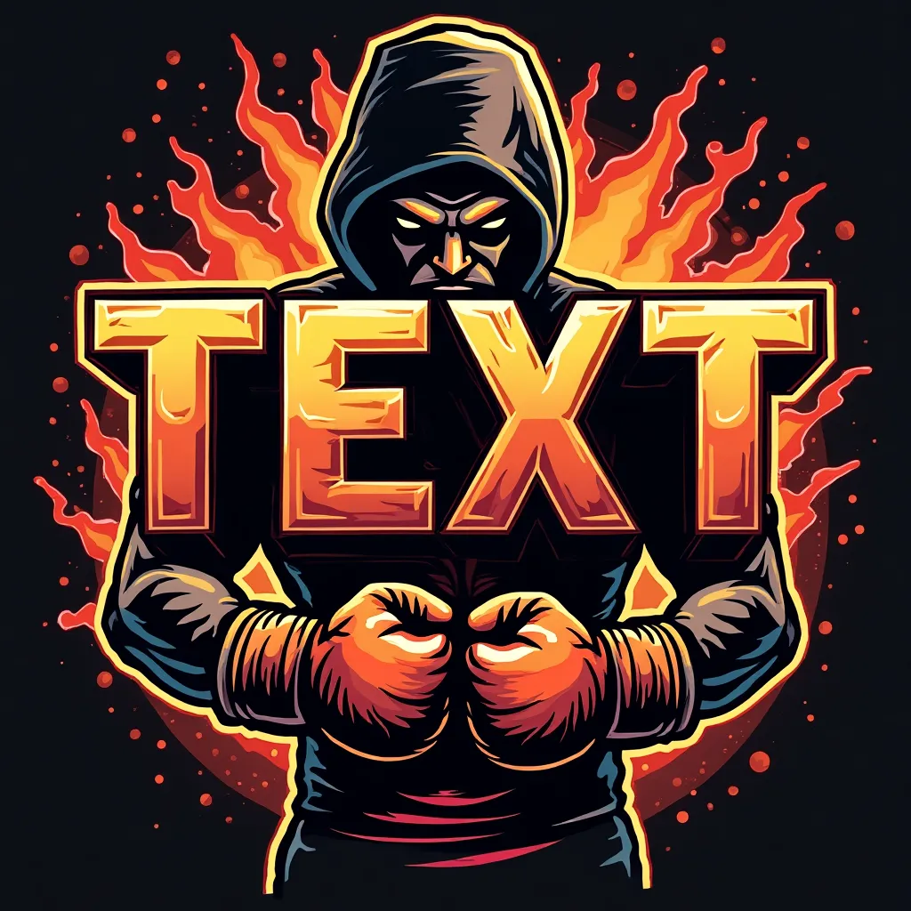 Fighting gaming logo example
