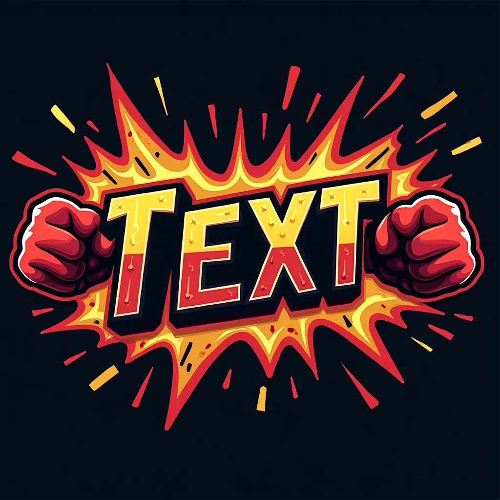 Fighting gaming logo example