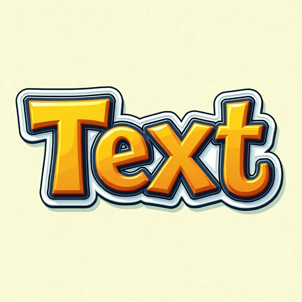 Cartoon style gaming logo example