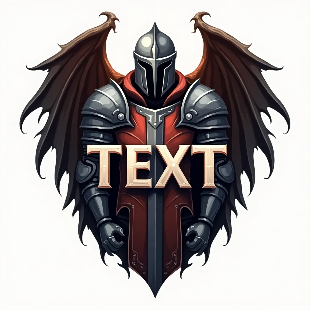 Emblem style gaming logo example