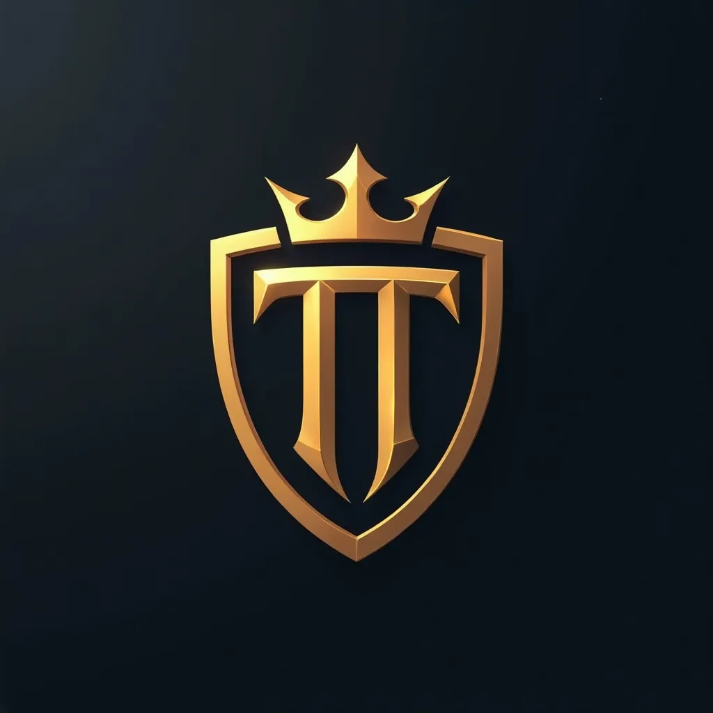 Emblem style gaming logo example