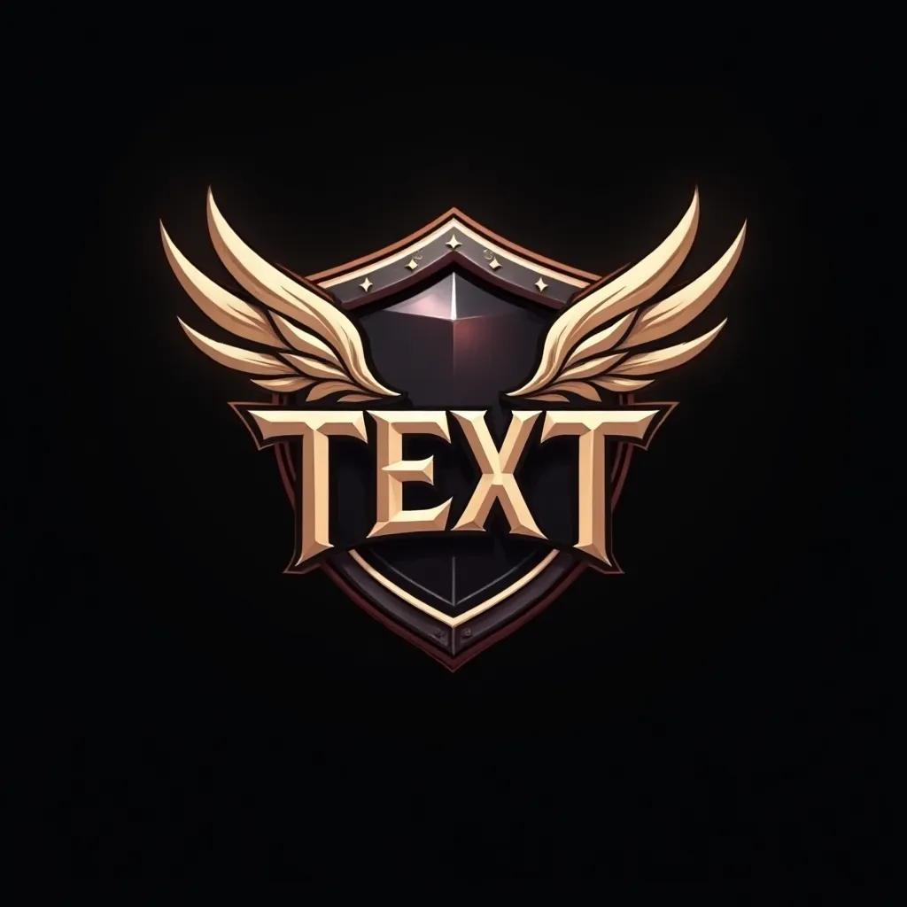 Emblem style gaming logo example