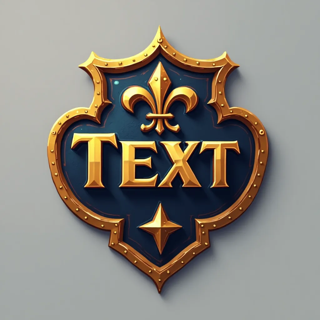 Emblem style gaming logo example