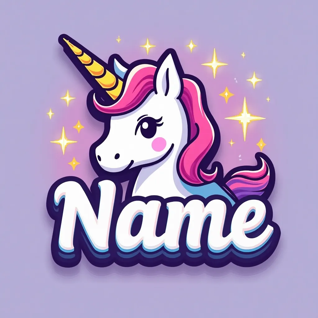 Kawaii style gaming logo example