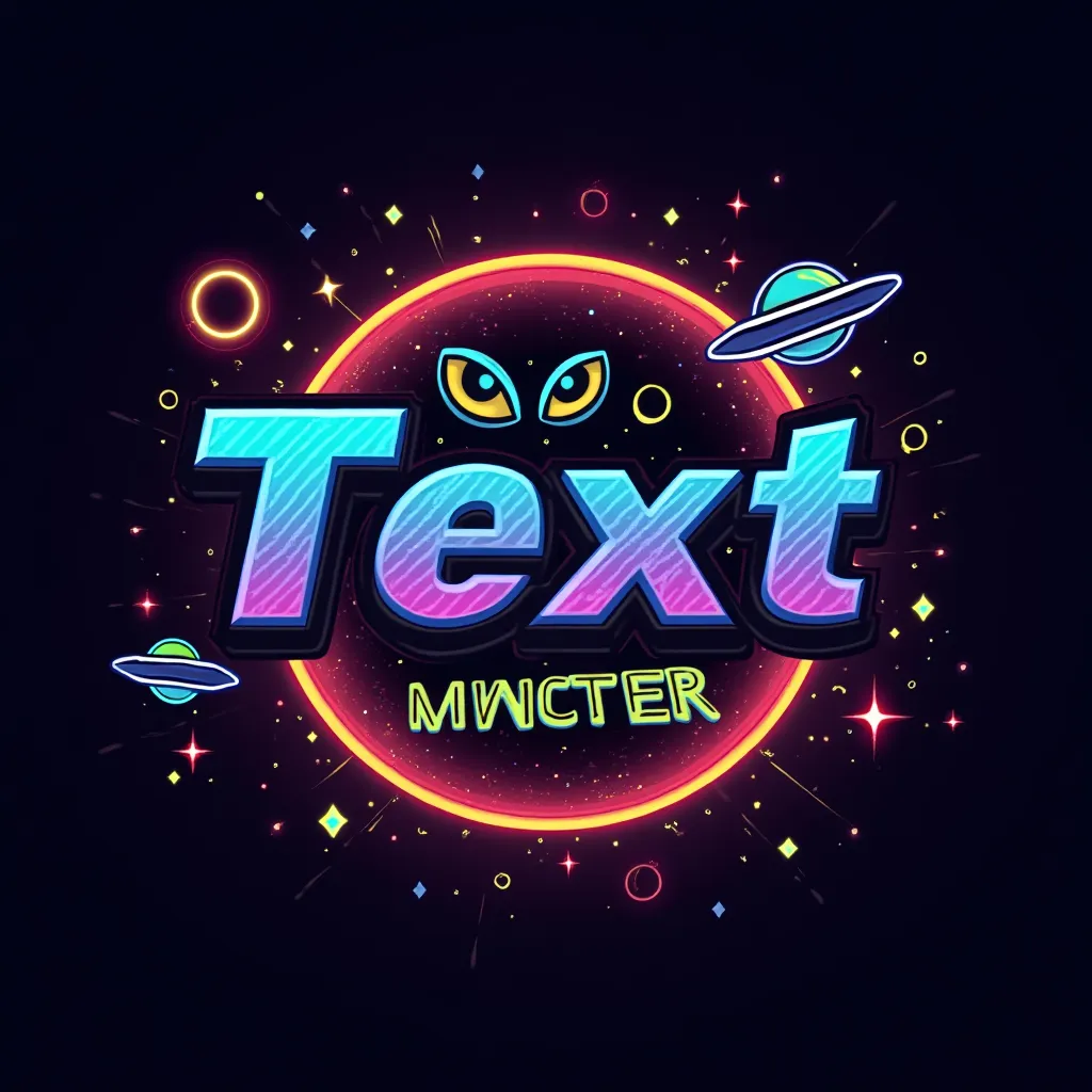 Aliens themed gaming logo example