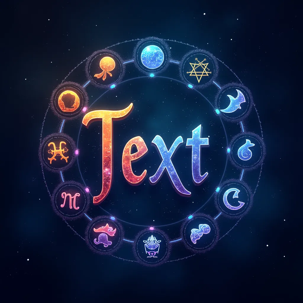 Astrology themed gaming logo example
