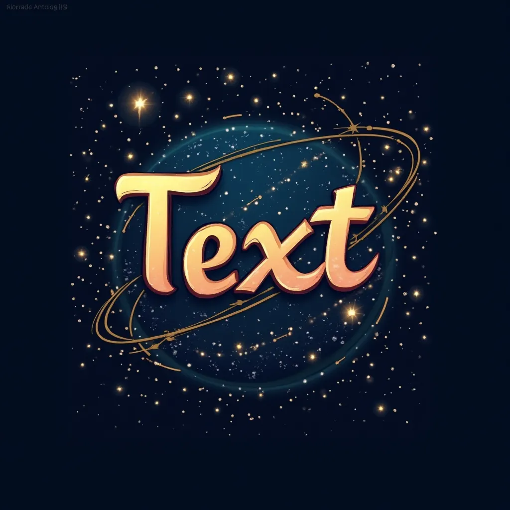 Astrology themed gaming logo example