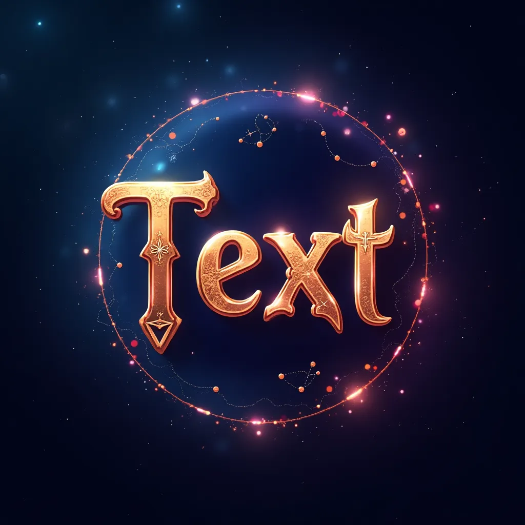 Astrology themed gaming logo example