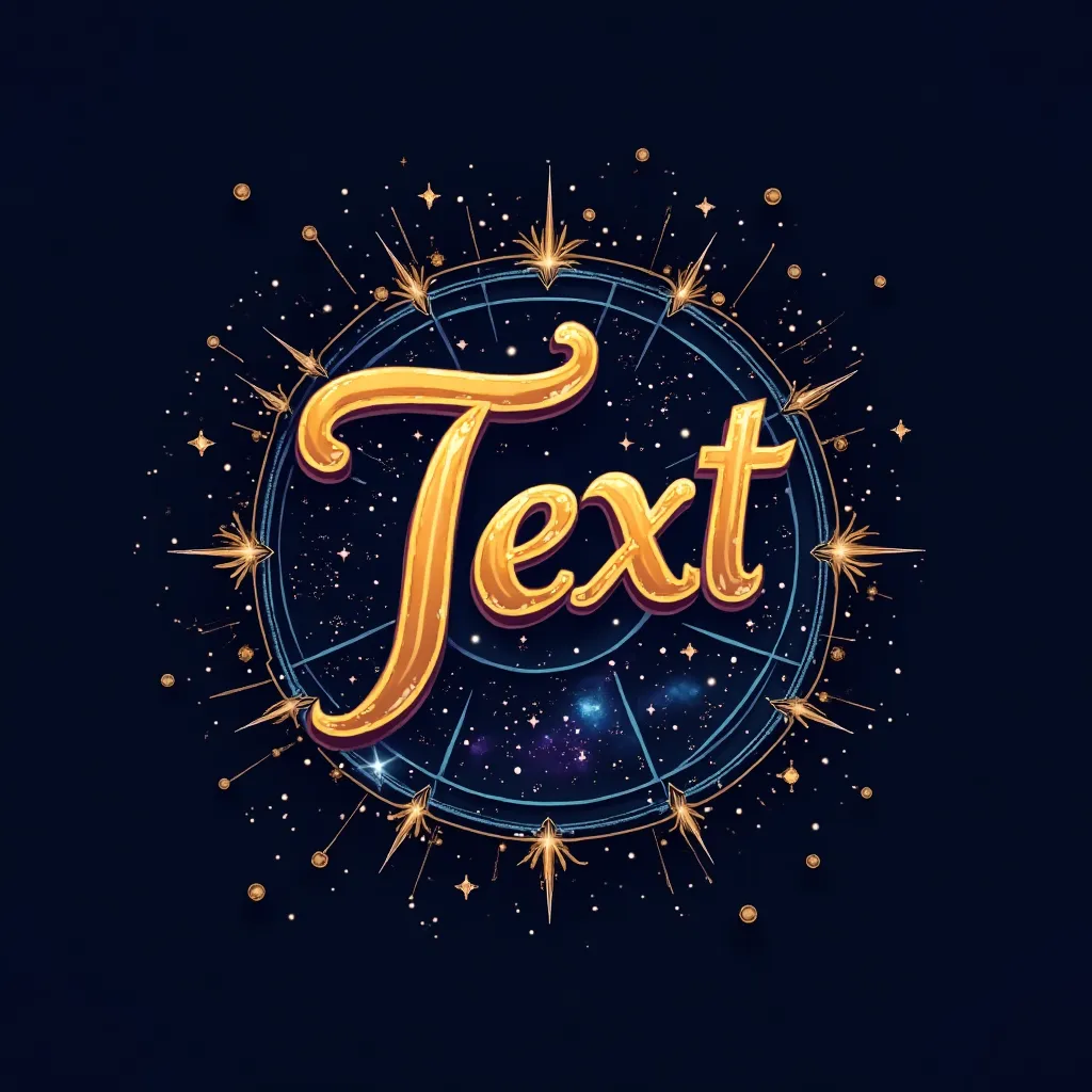 Astrology themed gaming logo example