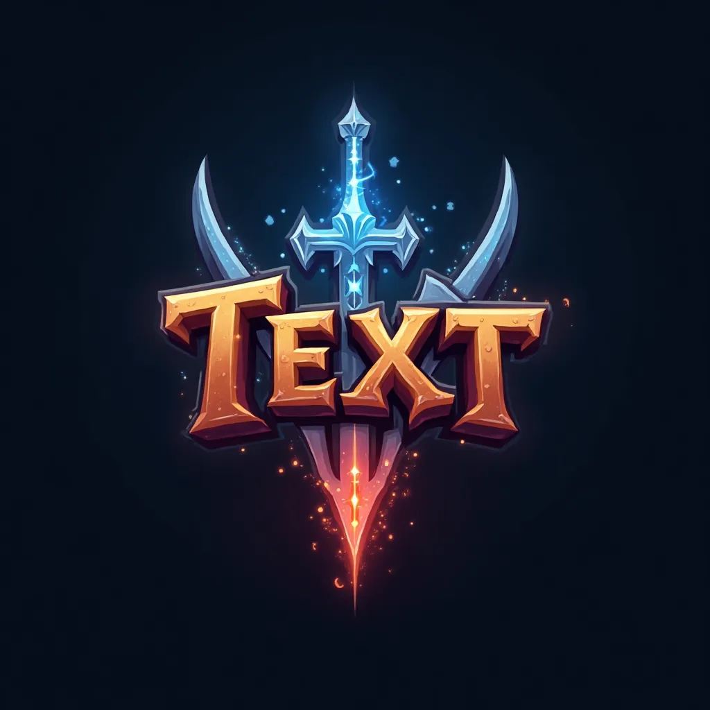 Fantasy themed gaming logo example