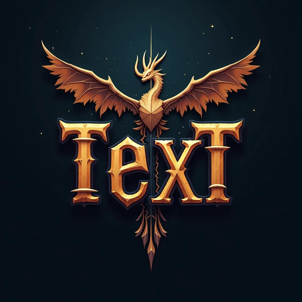 Fantasy themed gaming logo example