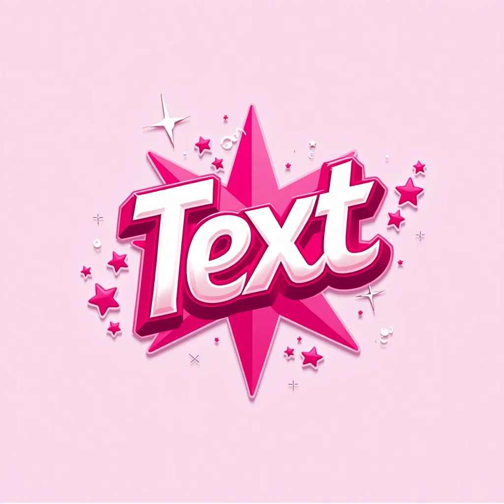 Pink colored gaming logo example