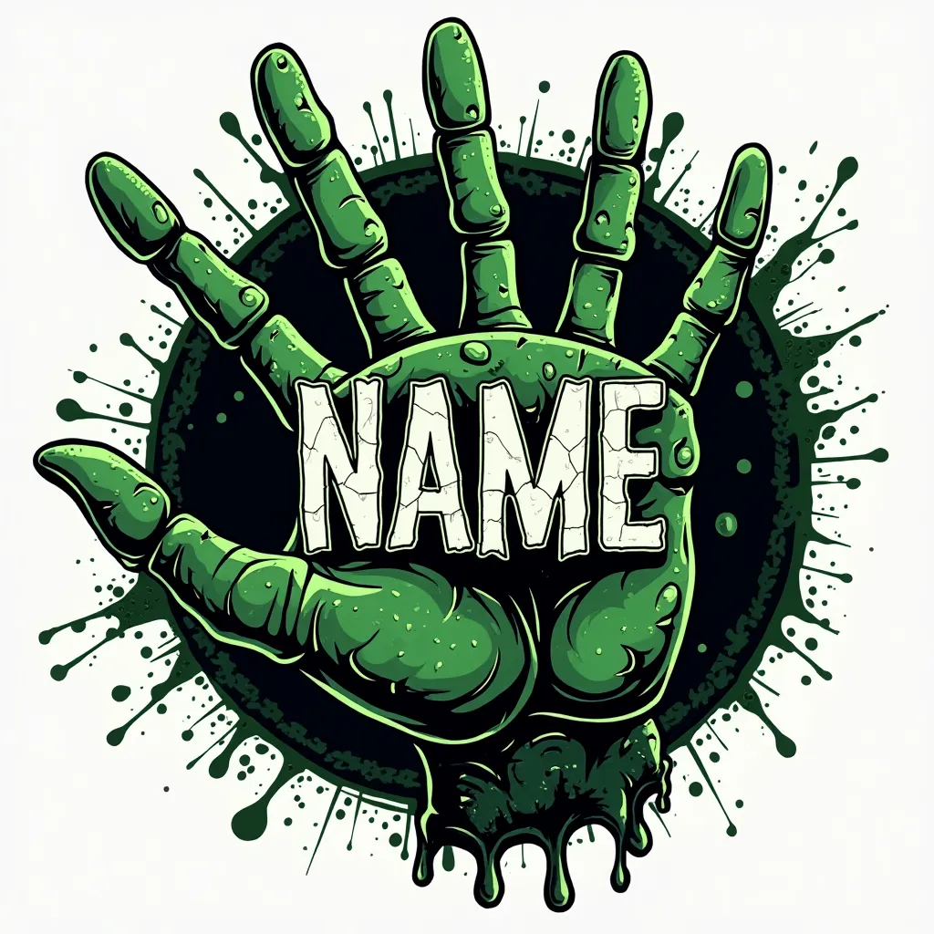 Horror themed gaming logo example