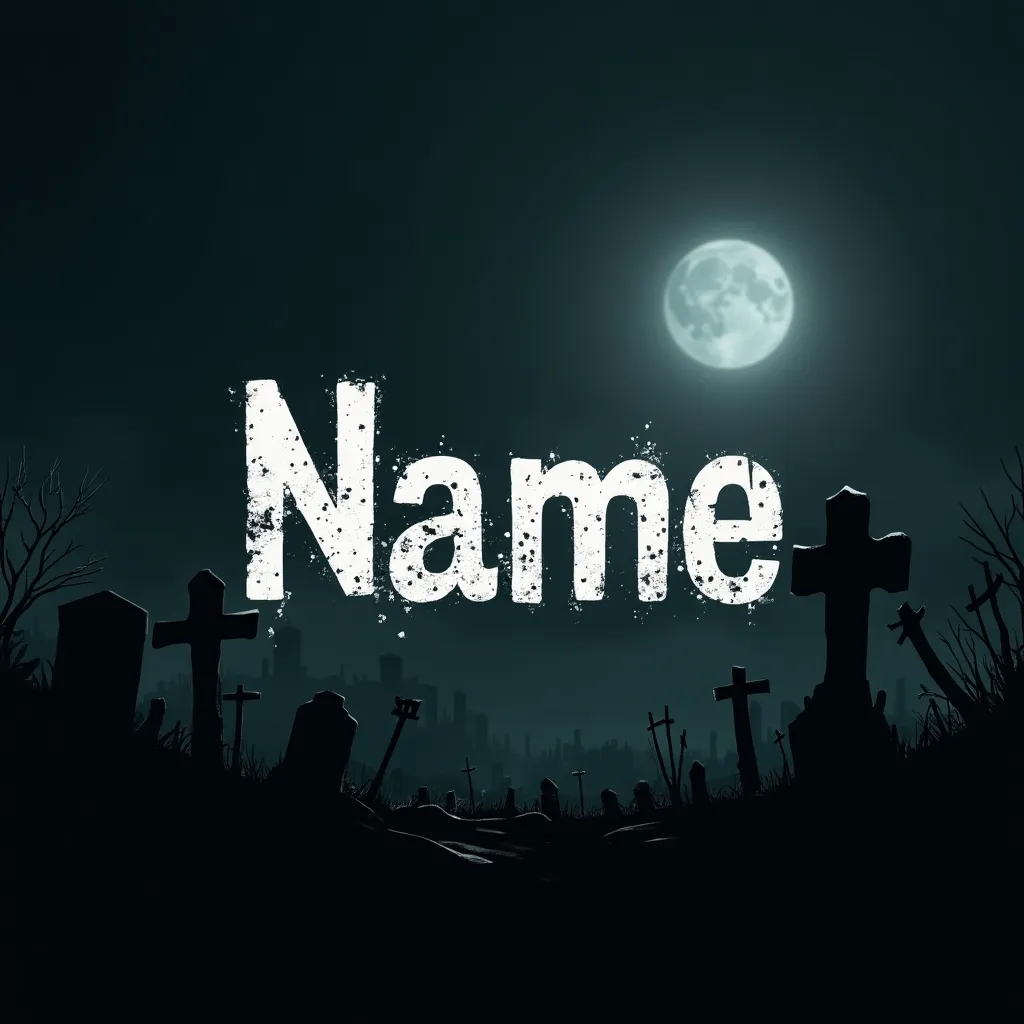 Horror themed gaming logo example