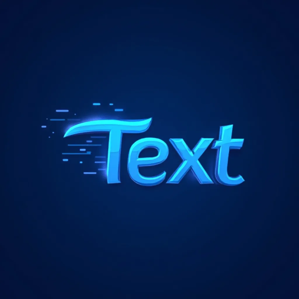 Blue colored gaming logo example
