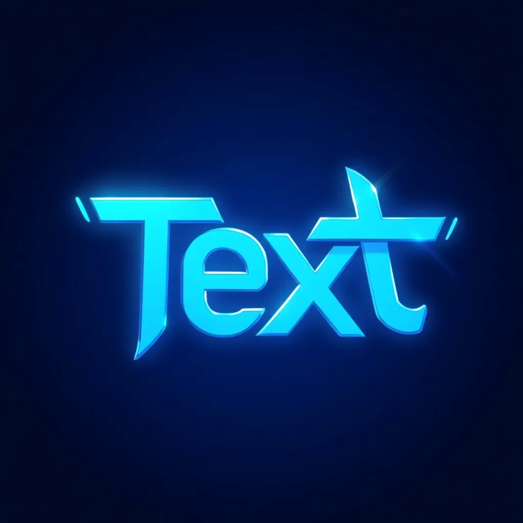 Blue colored gaming logo example