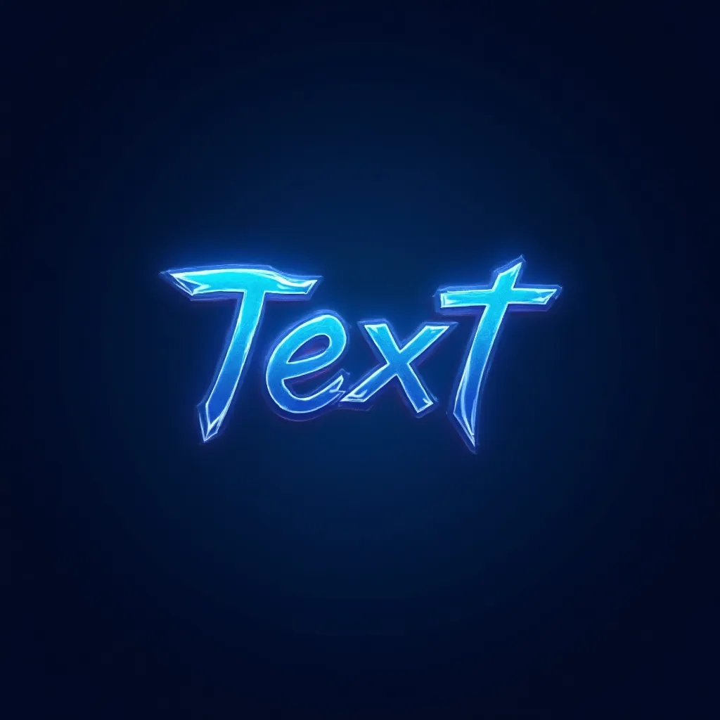 Blue colored gaming logo example