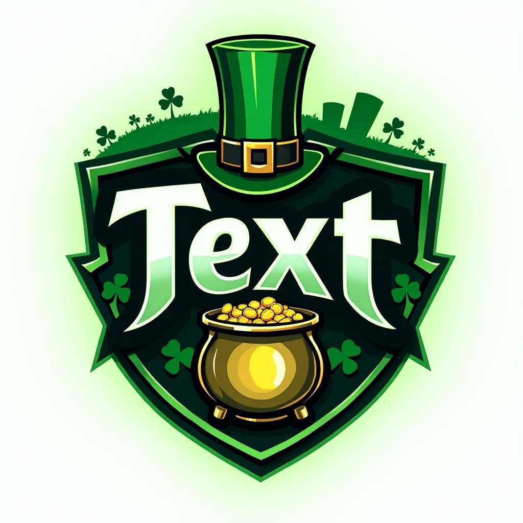 St Patrick's Day themed gaming logo example