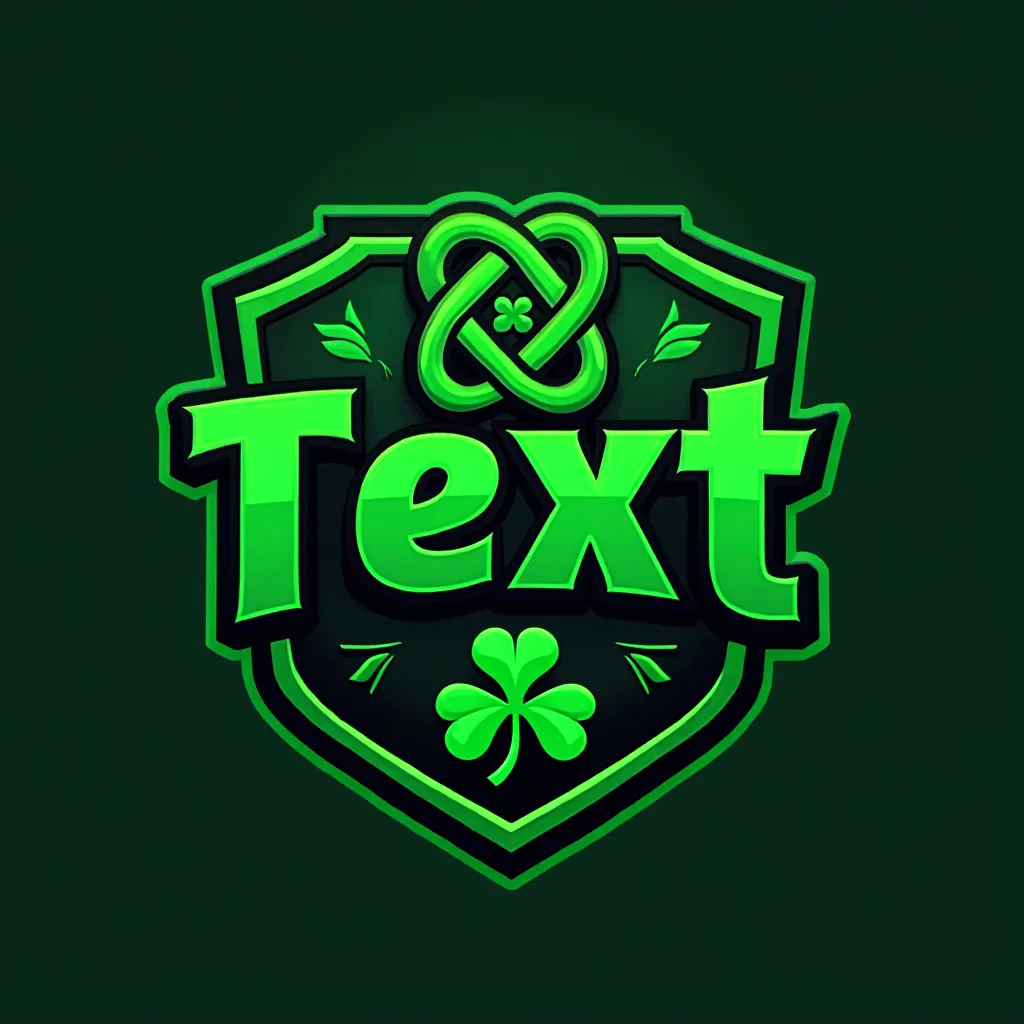 St Patrick's Day themed gaming logo example