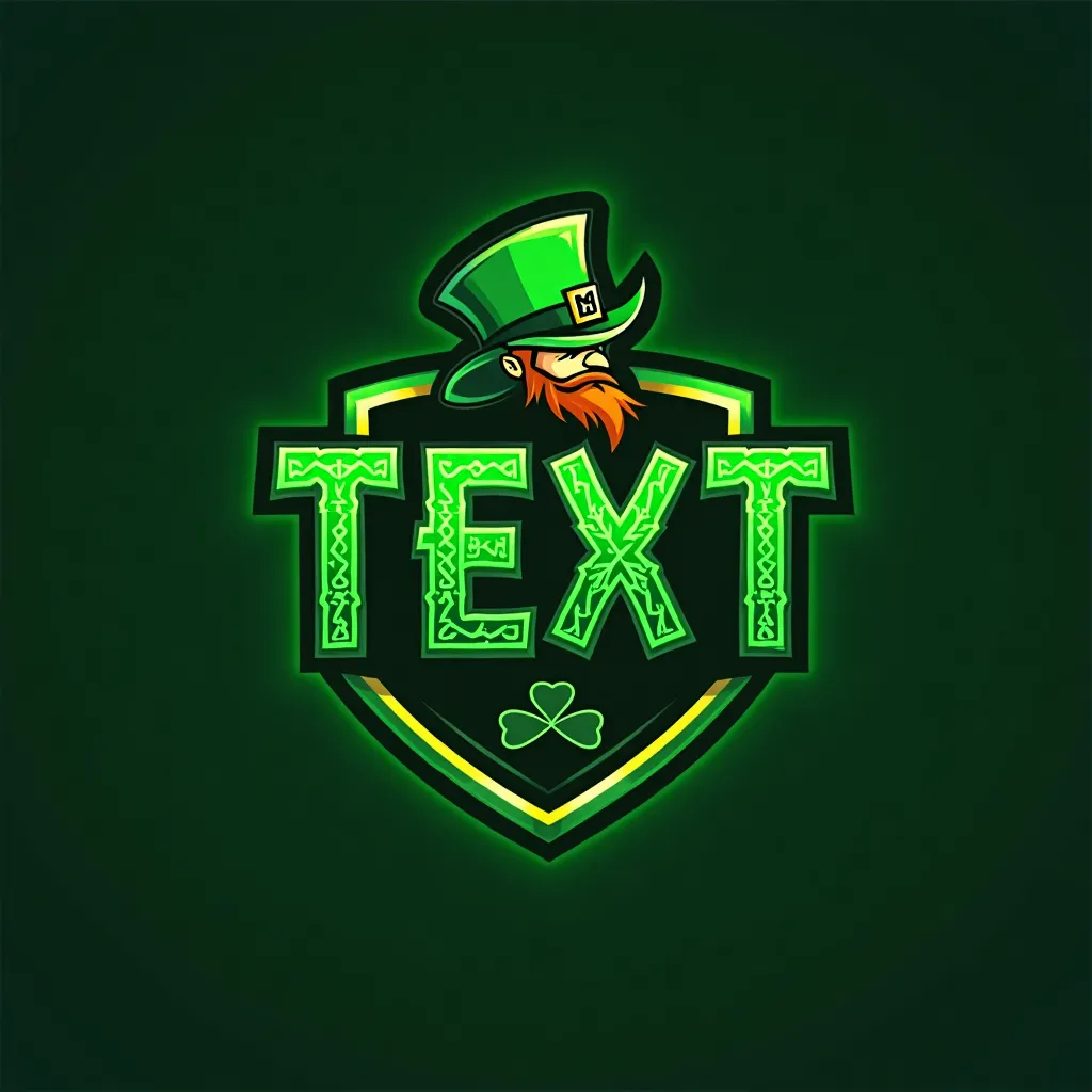 St Patrick's Day themed gaming logo example