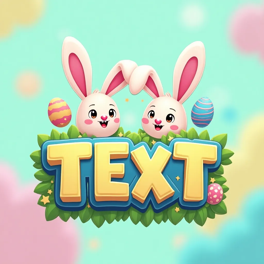 Easter themed gaming logo example