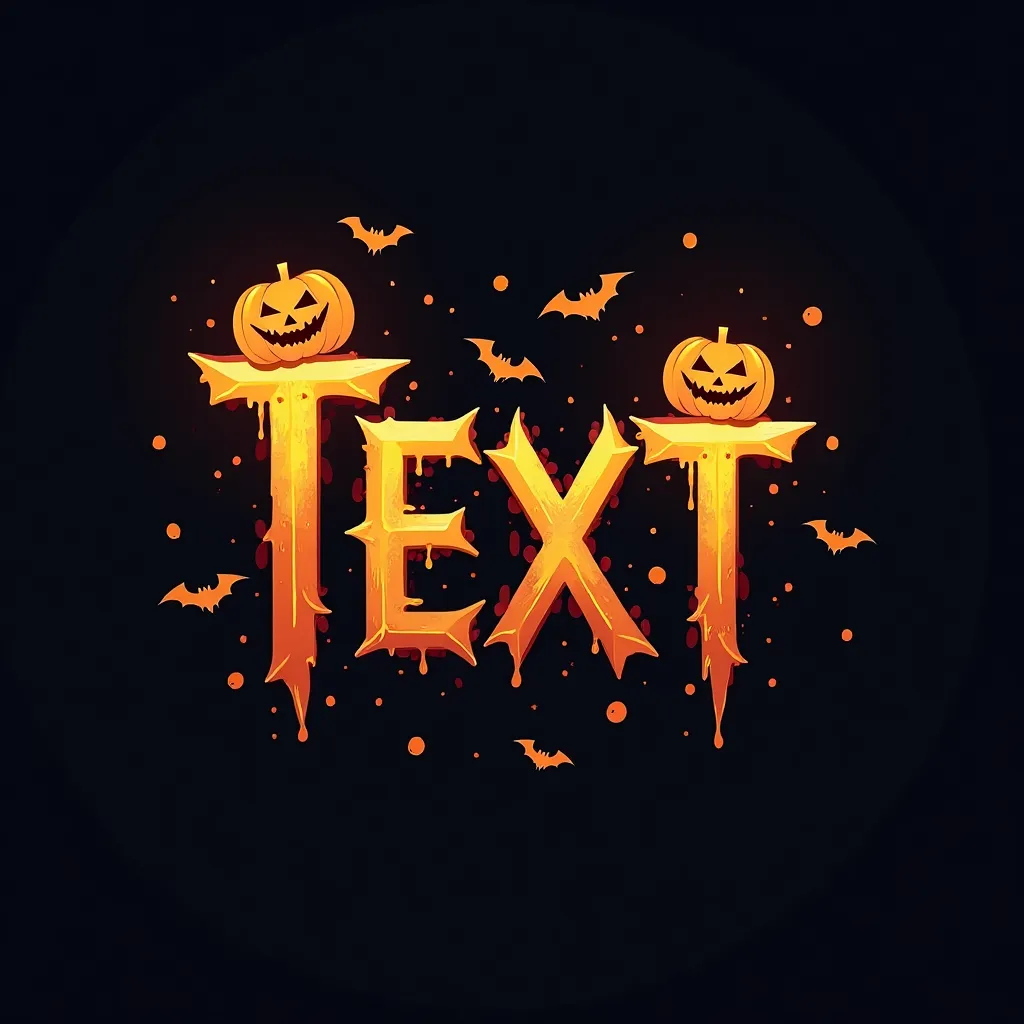 Halloween themed gaming logo example