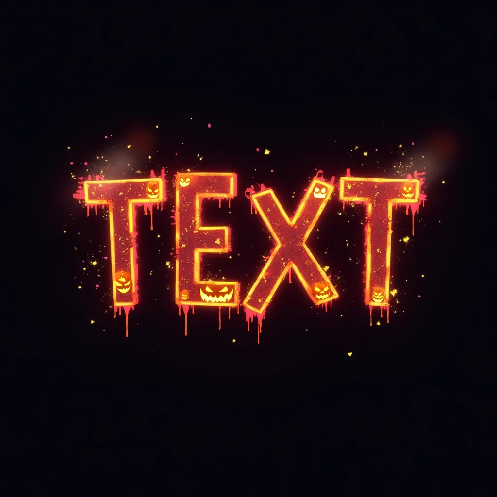 Halloween themed gaming logo example