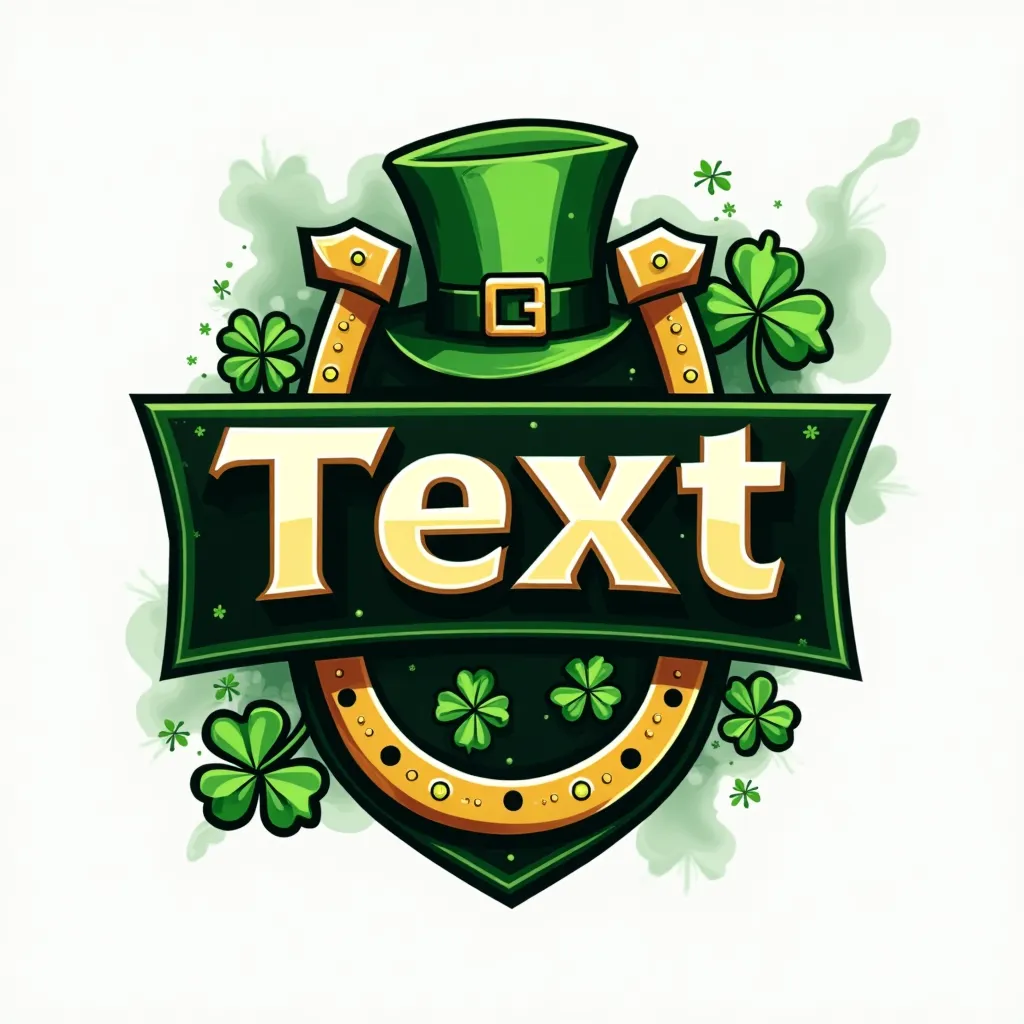St Patrick's Day themed gaming logo example
