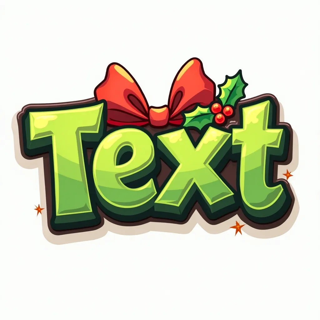 Holiday themed gaming logo example