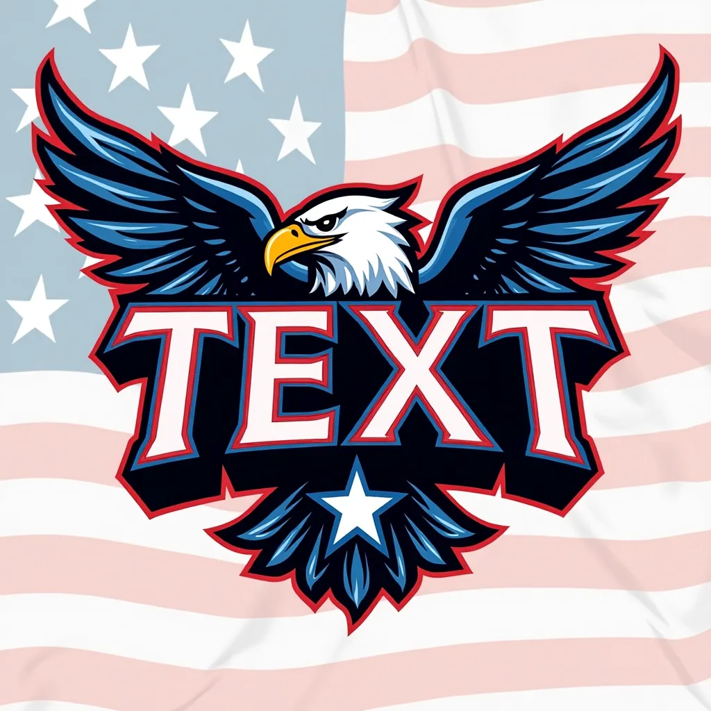 Patriotic inspired esports logo example