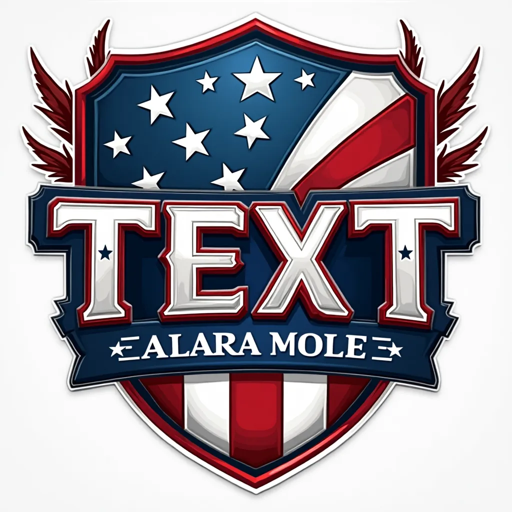 Patriotic inspired esports logo example