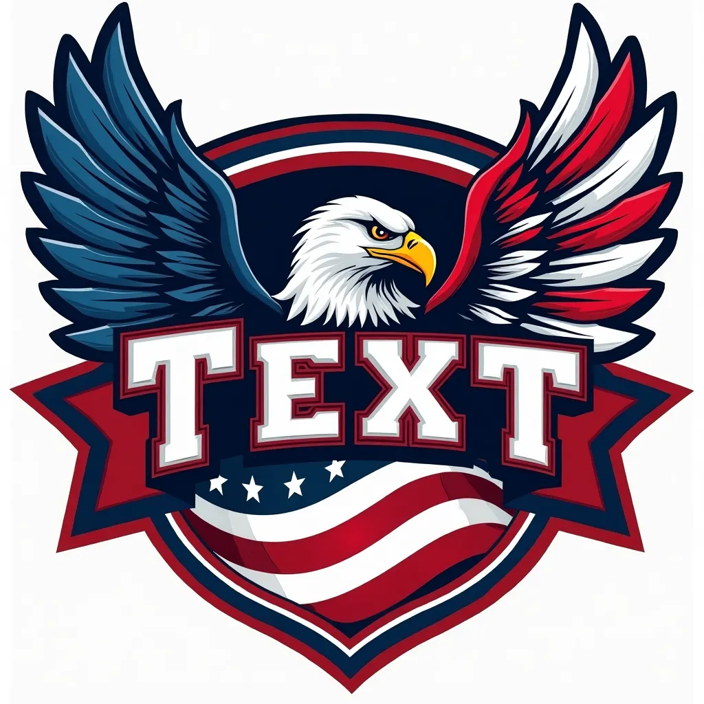 Patriotic inspired esports logo example