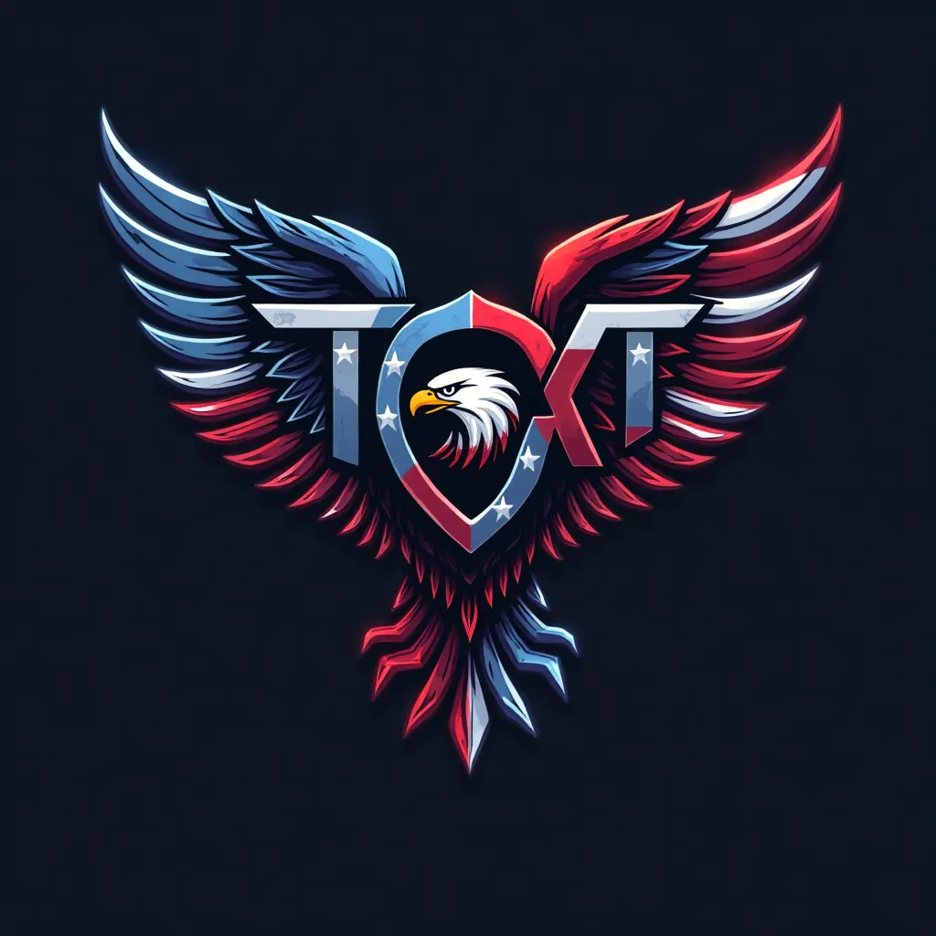 Patriotic inspired esports logo example