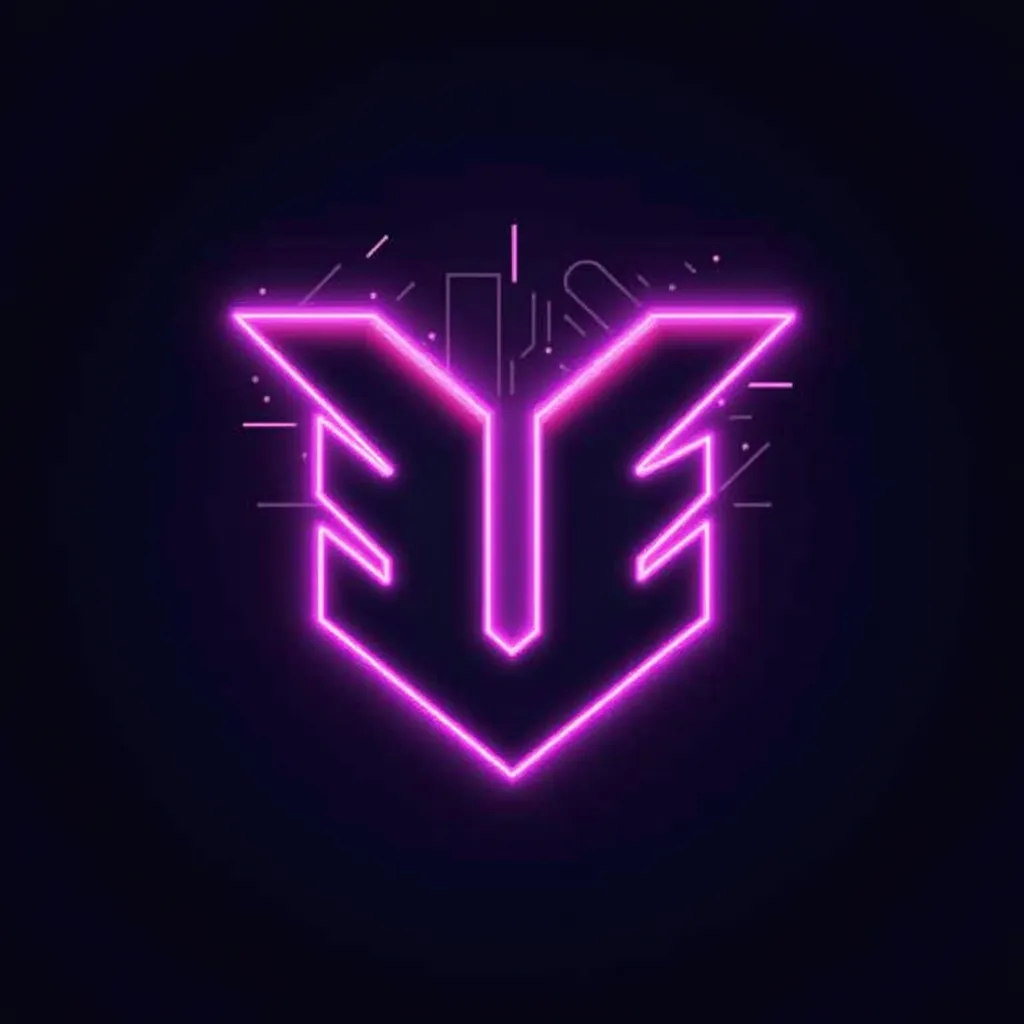 Monogram style gaming logo example