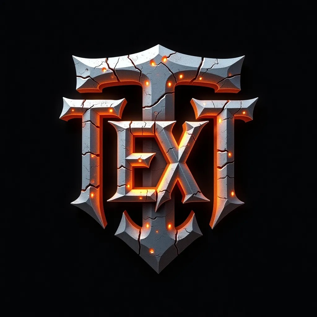Monogram style gaming logo example