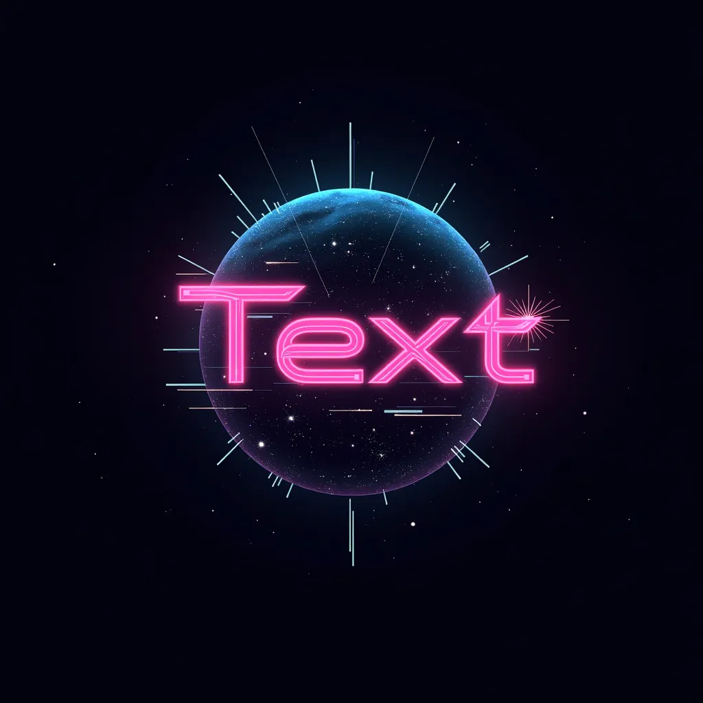 Space themed gaming logo example