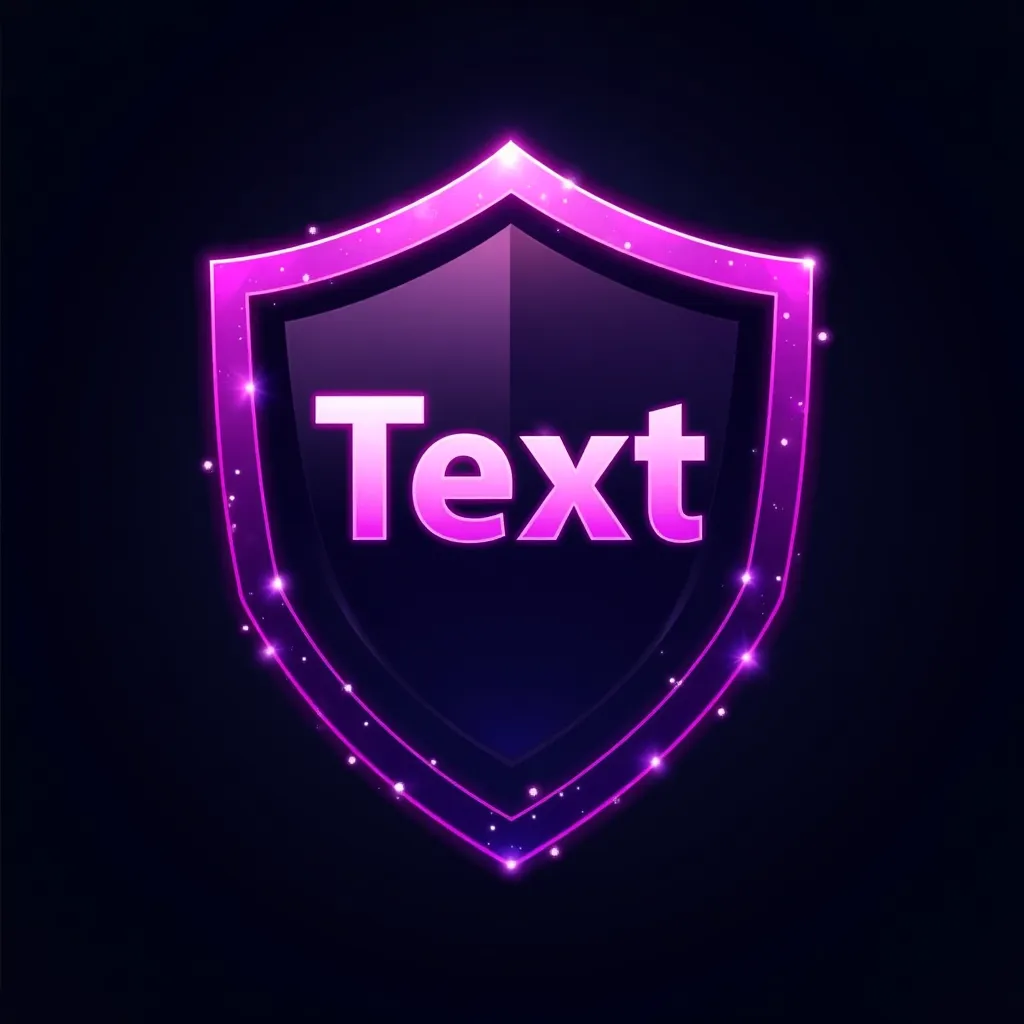 Purple colored gaming logo example