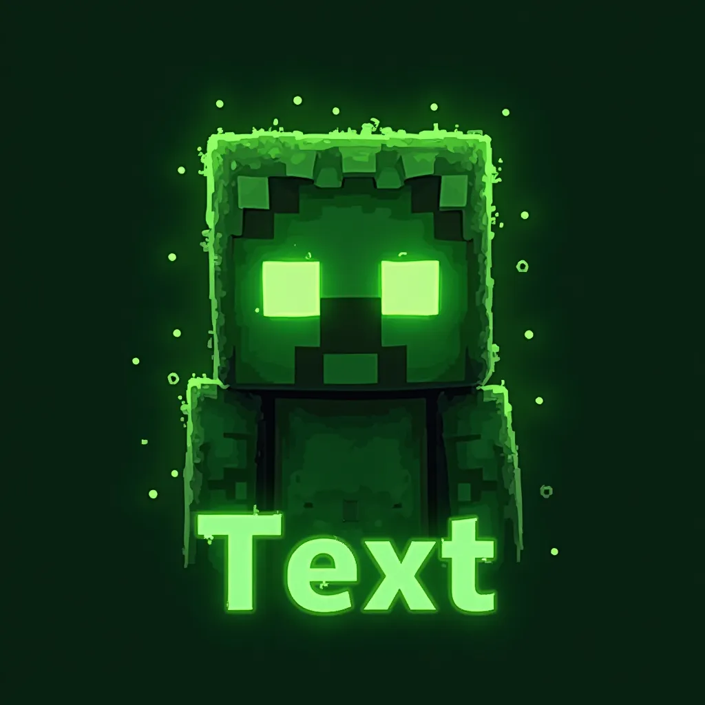 Minecraft gaming logo example