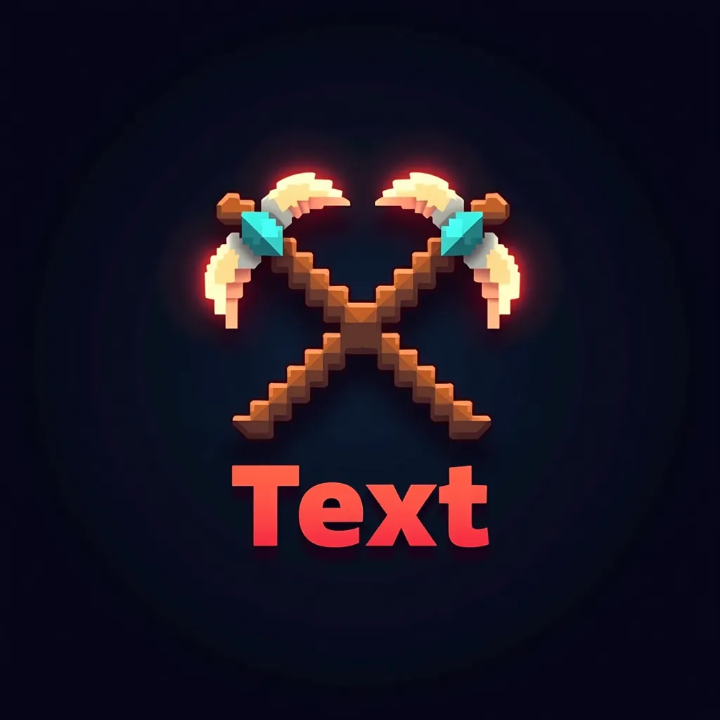 Minecraft gaming logo example