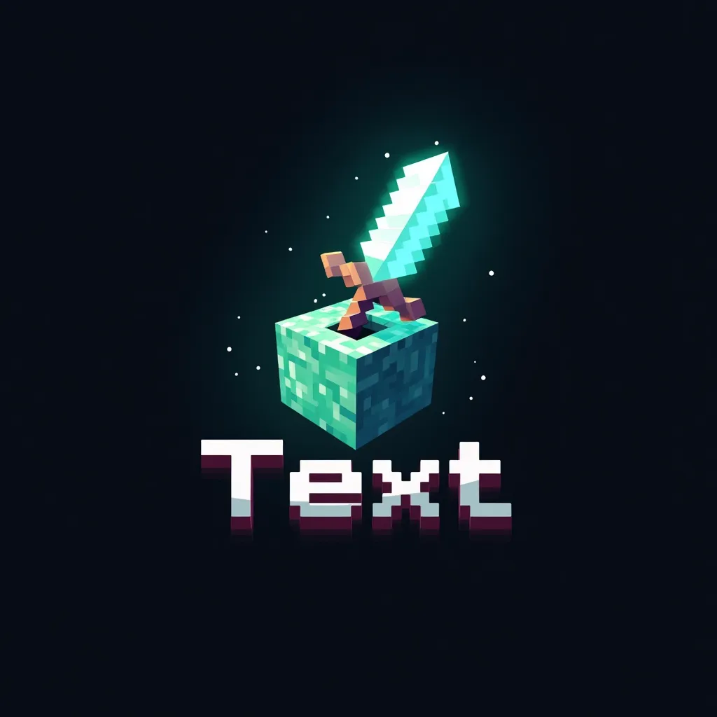 Minecraft gaming logo example