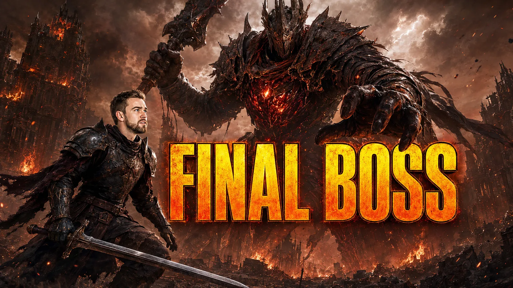 Boss Battle gaming thumbnail format preview